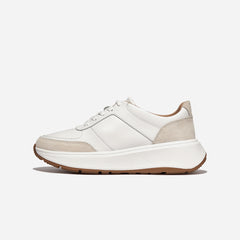 Giày Sneaker Nữ Fitflop F-Mode Leather/Suede Flatform - Trắng - Supersports Vietnam