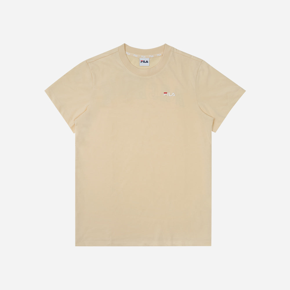 Áo Thun Nữ Fila Lady Crew - Vàng - Supersports Vietnam