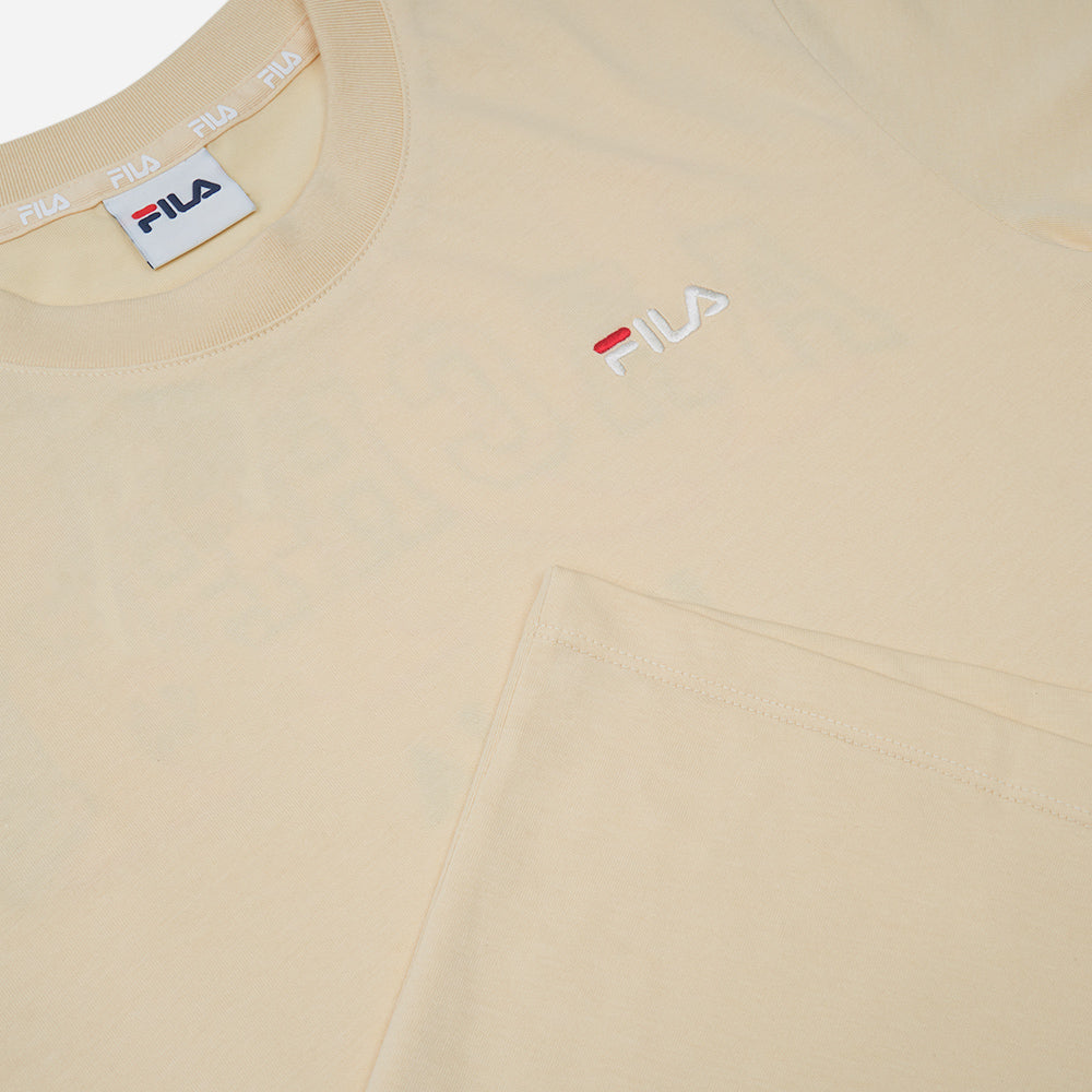 Áo Thun Nữ Fila Lady Crew - Vàng - Supersports Vietnam