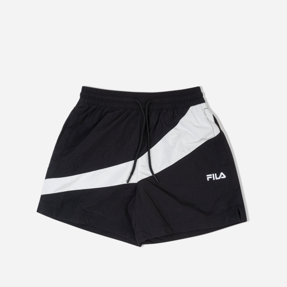 Quần Ngắn Unisex Fila Heritage Flag Woven - Đen - Supersports Vietnam
