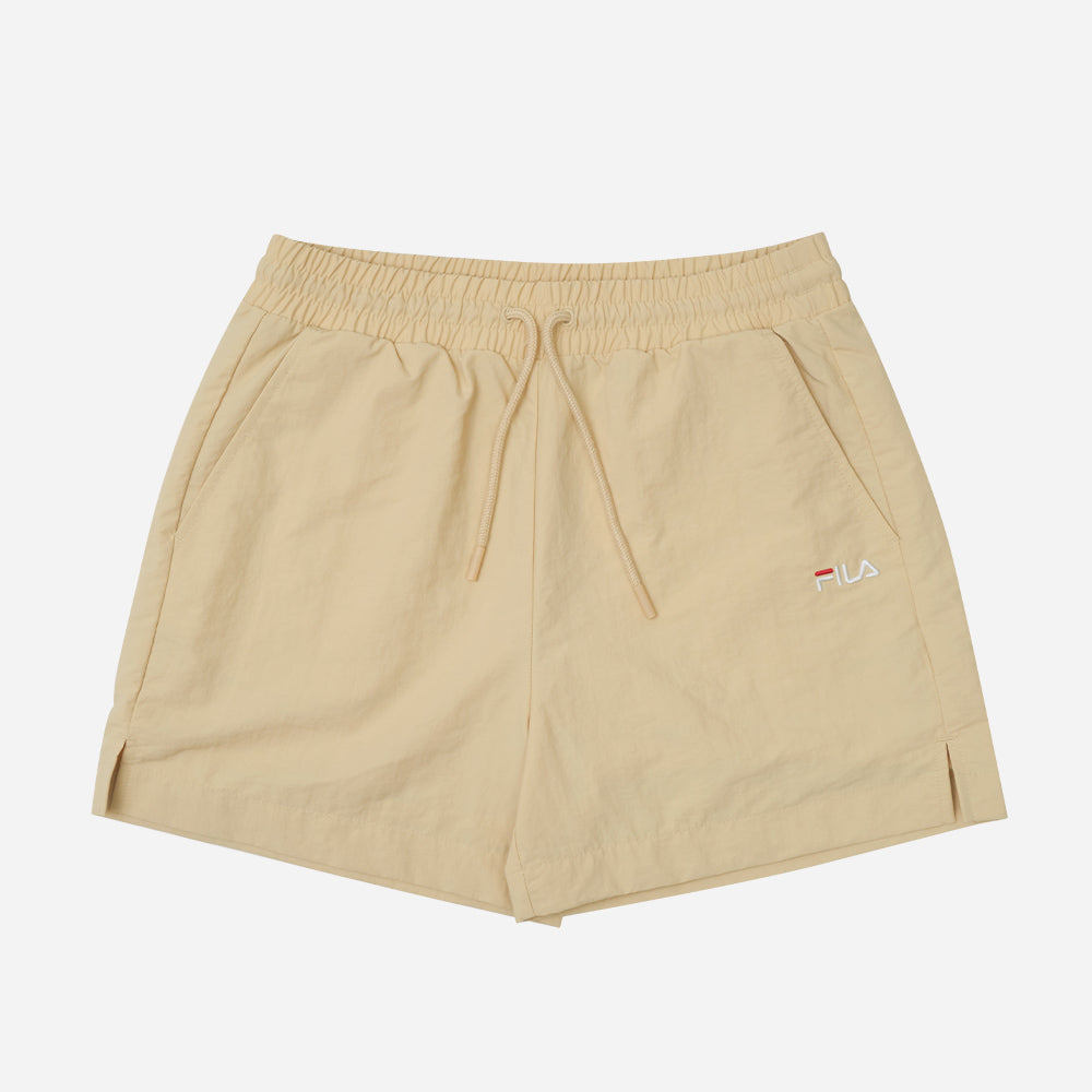 Quần Ngắn Nữ Fila Nylon Woven - Vàng - Supersports Vietnam
