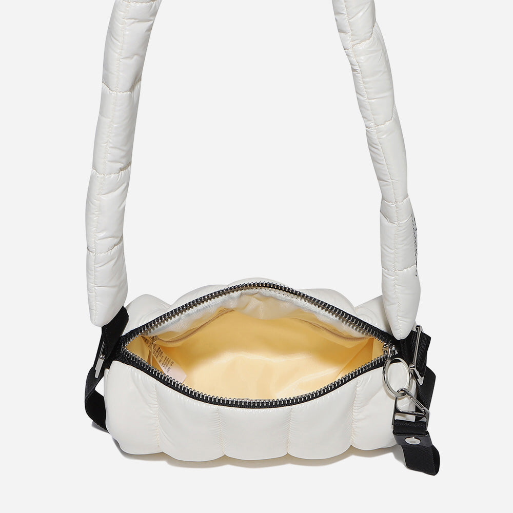 Túi Đeo Chéo Fila Glossy Down Quilting - Trắng - Supersports Vietnam