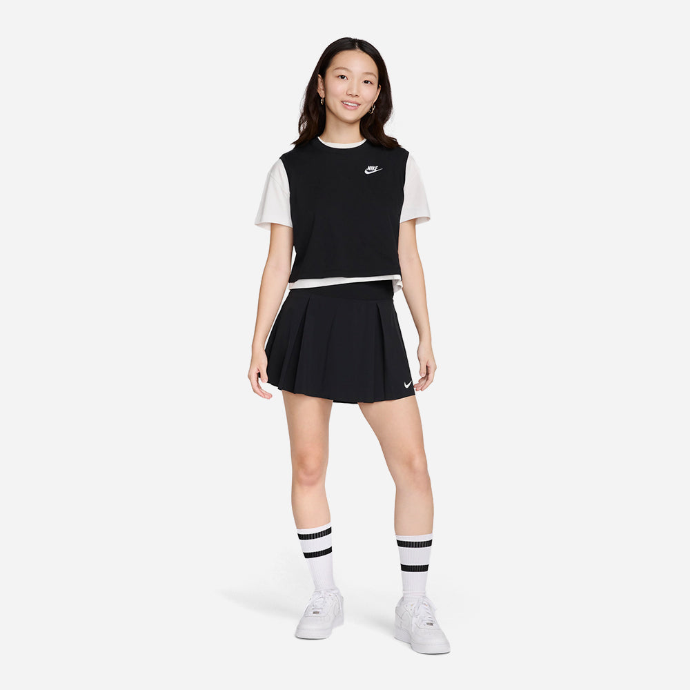 Áo Crop-Top Nữ Nike Asw Club Sleeveless - Đen - Supersports Vietnam