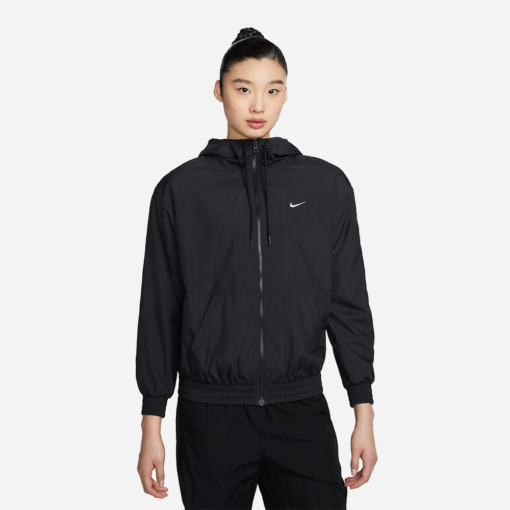 Áo Khoác Nữ Nike Sportswear Classic Wovens Loose Uv Protection Hooded - Đen - Supersports Vietnam