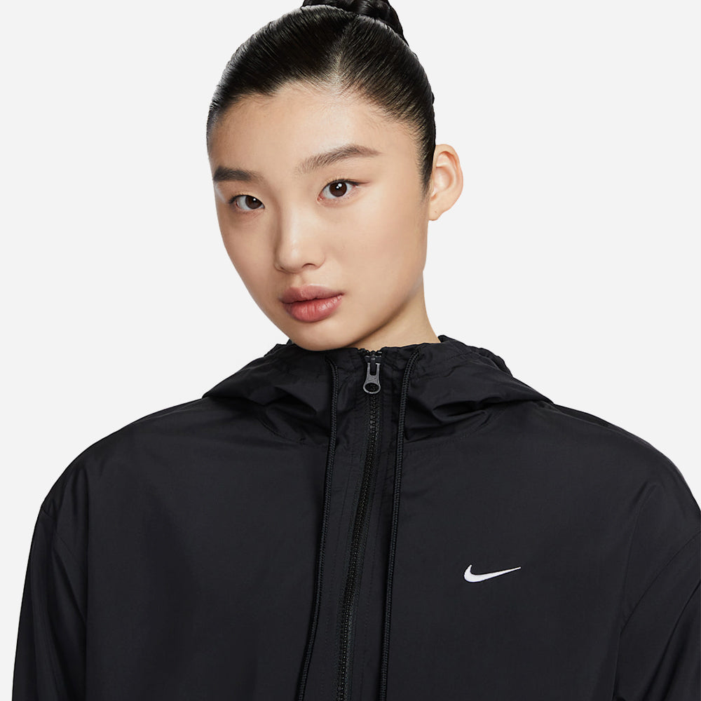 Áo Khoác Nữ Nike Sportswear Classic Wovens Loose Uv Protection Hooded - Đen - Supersports Vietnam