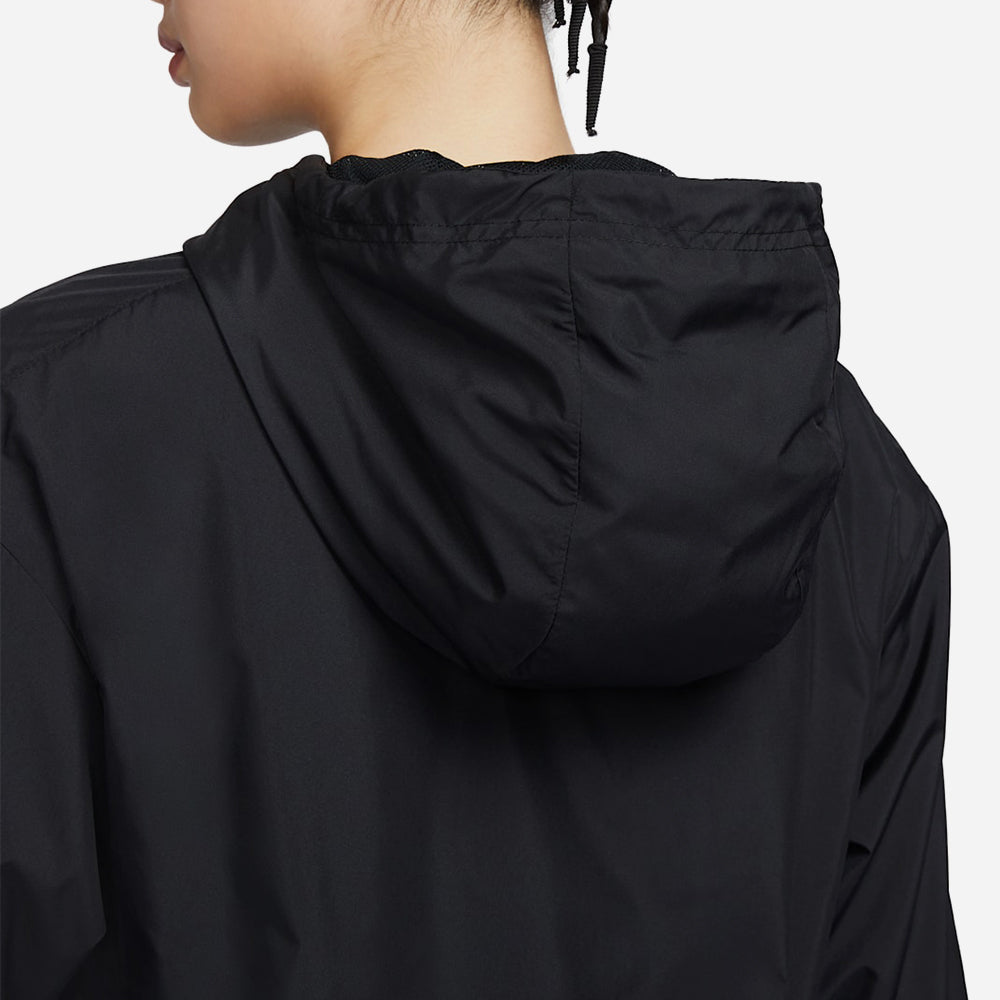 Áo Khoác Nữ Nike Sportswear Classic Wovens Loose Uv Protection Hooded - Đen - Supersports Vietnam