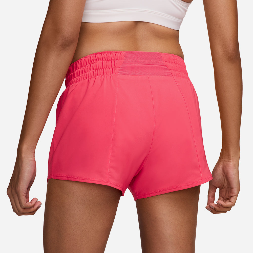 Quần Ngắn Nữ Nike Dri-Fit Mid-Rise Brief-Lined Graphic - Hồng - Supersports Vietnam