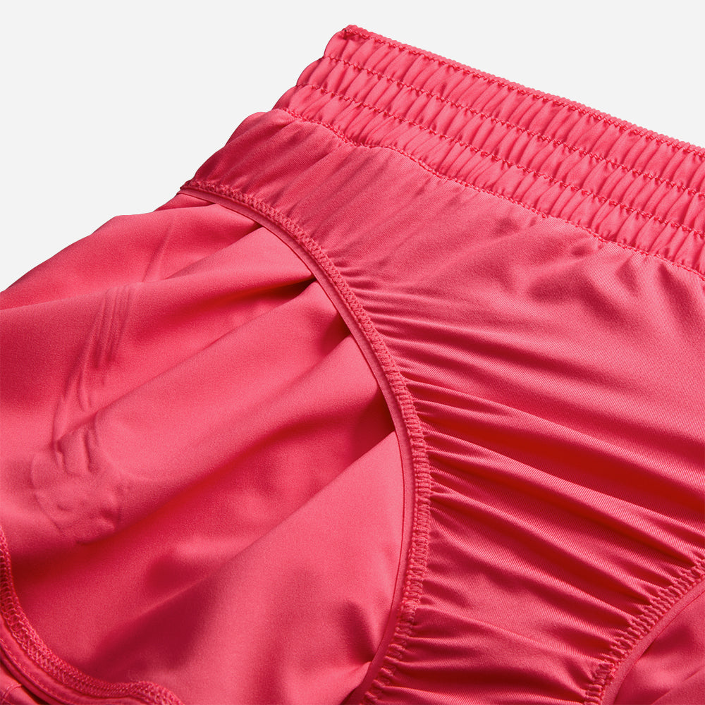 Quần Ngắn Nữ Nike Dri-Fit Mid-Rise Brief-Lined Graphic - Hồng - Supersports Vietnam