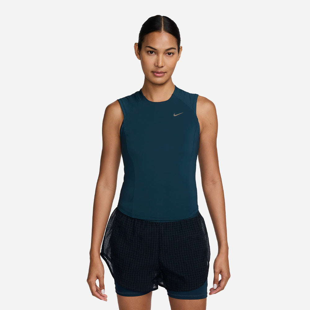 Áo Ba Lỗ Nữ Nike Dri-Fit Pocket- - Xanh Navy - Supersports Vietnam