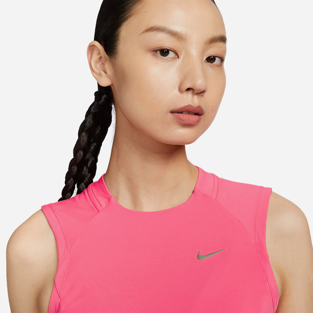 Áo Ba Lỗ Nữ Nike Dri-Fit Pocket- - Hồng - Supersports Vietnam