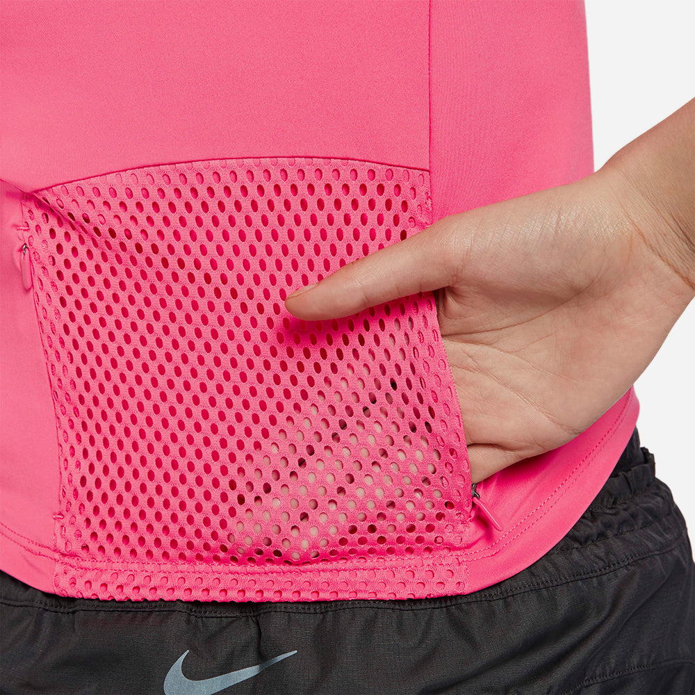 Áo Ba Lỗ Nữ Nike Dri-Fit Pocket- - Hồng - Supersports Vietnam