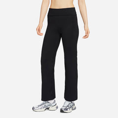 Quần Dài Thể Thao Nữ Nike Dri-Fit High-Waisted Fold-Over - Đen - Supersports Vietnam