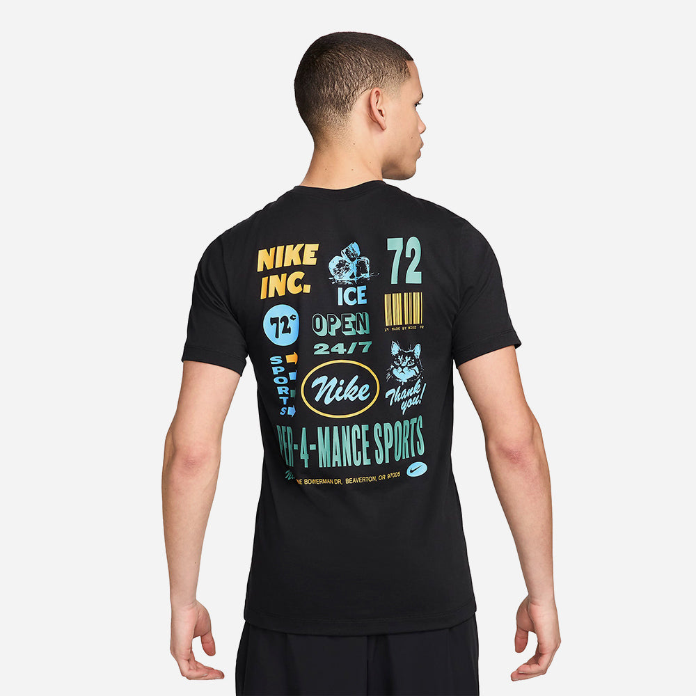 Áo Thun Nam Nike Dri-Fit Fitness - Đen - Supersports Vietnam