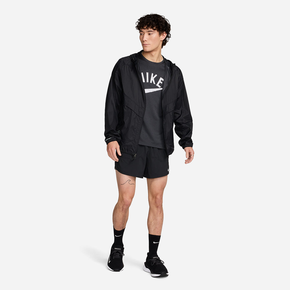 Áo Thun Nam Nike Miler Swoosh Dri-Fit - Đen - Supersports Vietnam