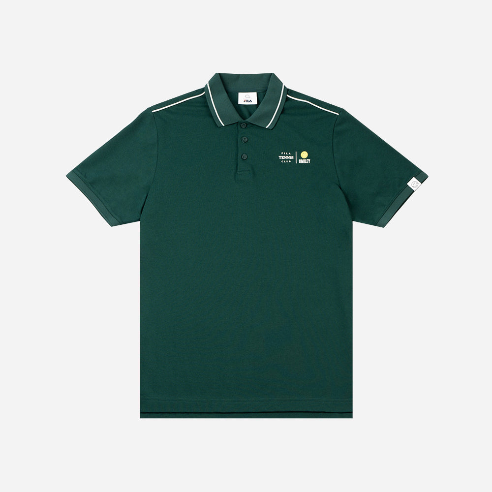 Áo Polo Nam Fila Tennis Club X Smiley Regular Fit - Xanh Lá