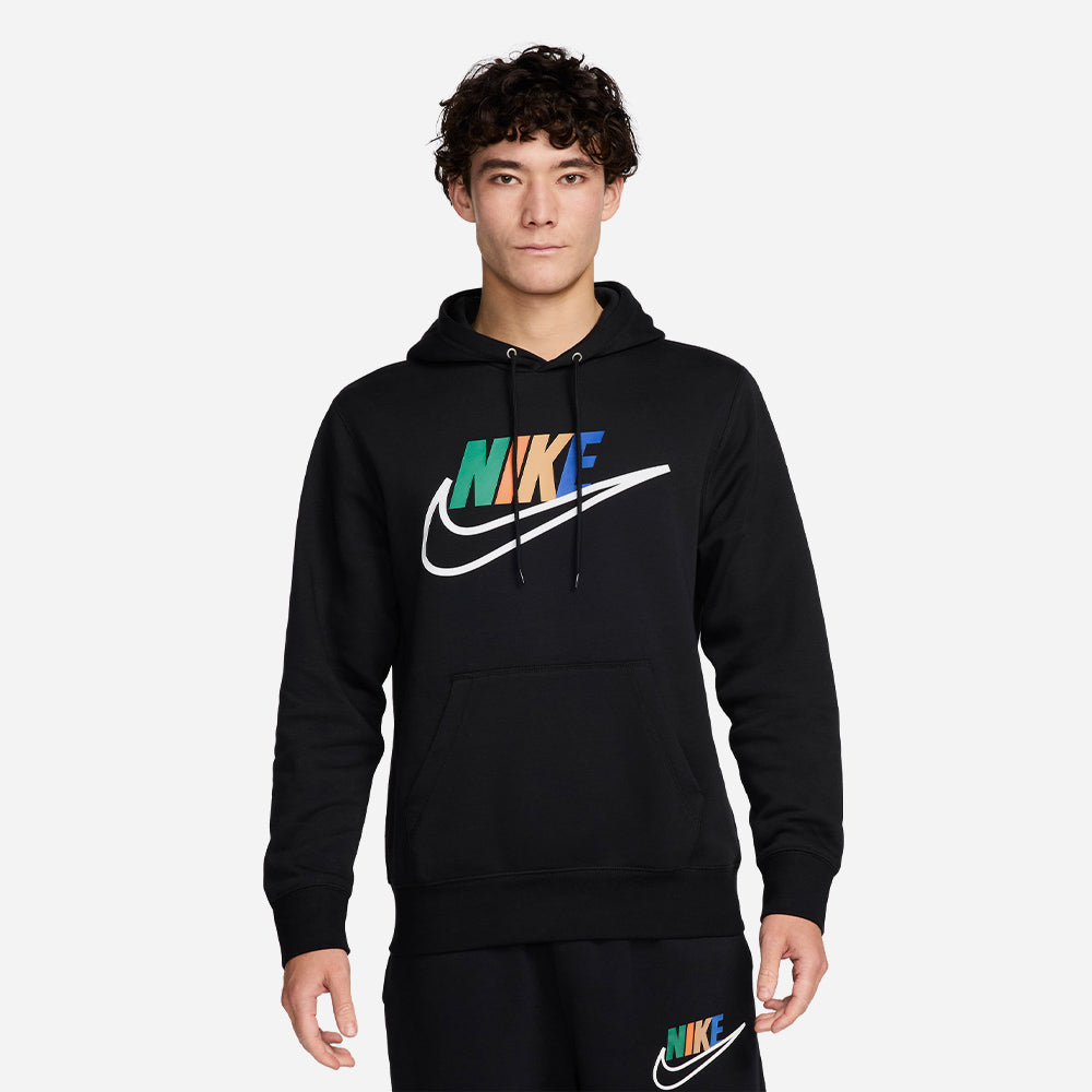 Áo Hoodie Nam Nike Club Futura - Đen - Supersports Vietnam