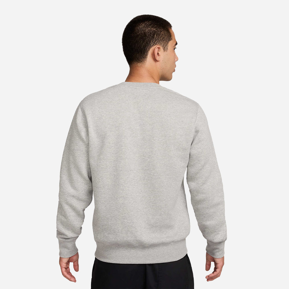 Áo Nỉ Nam Nike Club Crew Futura Fleece - Xám - Supersports Vietnam