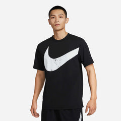 Áo Thun Nam Nike Dri-Fit Hyverse Swoosh - Đen - Supersports Vietnam