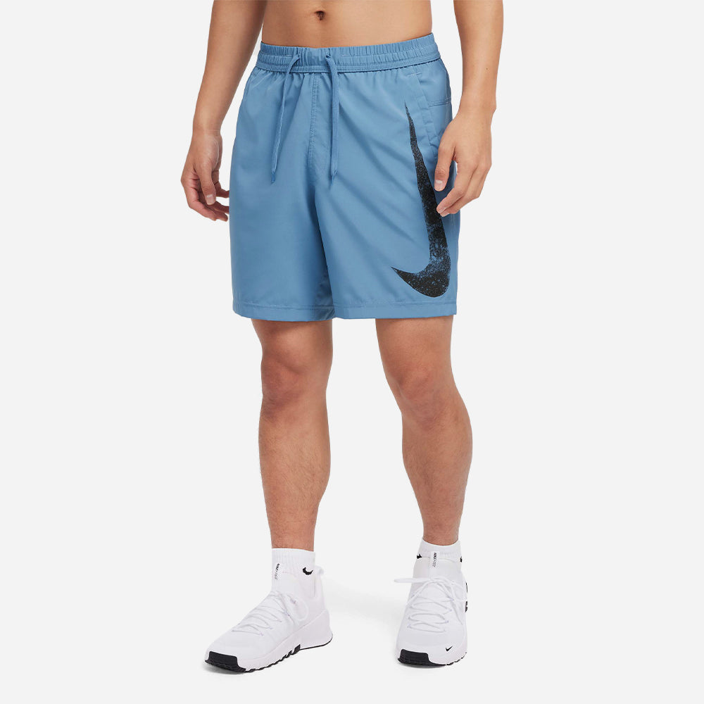 Quần Ngắn Nam Nike Dri-Fit Form Swoosh 7Ul - Xanh Dương