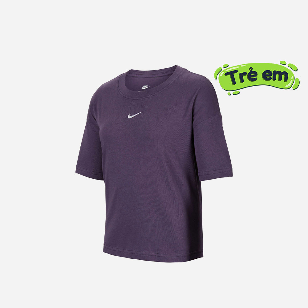 Áo Thun Bé Gái Nike Boxy Essential - Tím - Supersports Vietnam