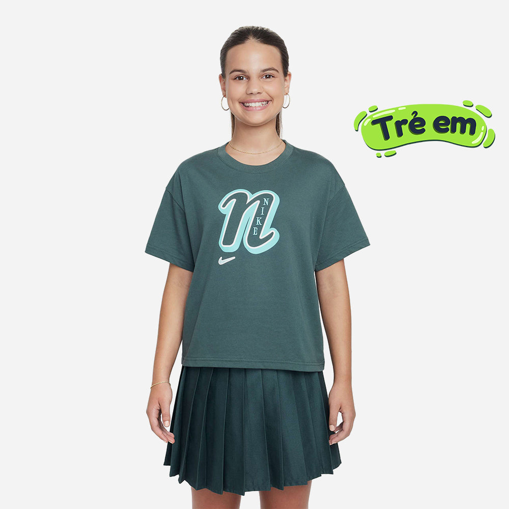 Áo Thun Bé Gái Nike Graphic Star - Xanh Dương - Supersports Vietnam