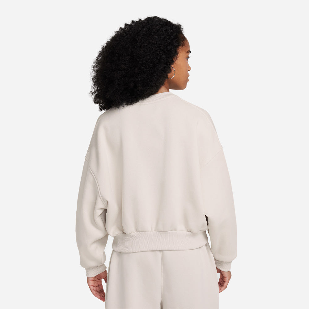 Áo Nỉ Bé Gái Nike Club Fleece Boxy Crew-Neck - Be - Supersports Vietnam