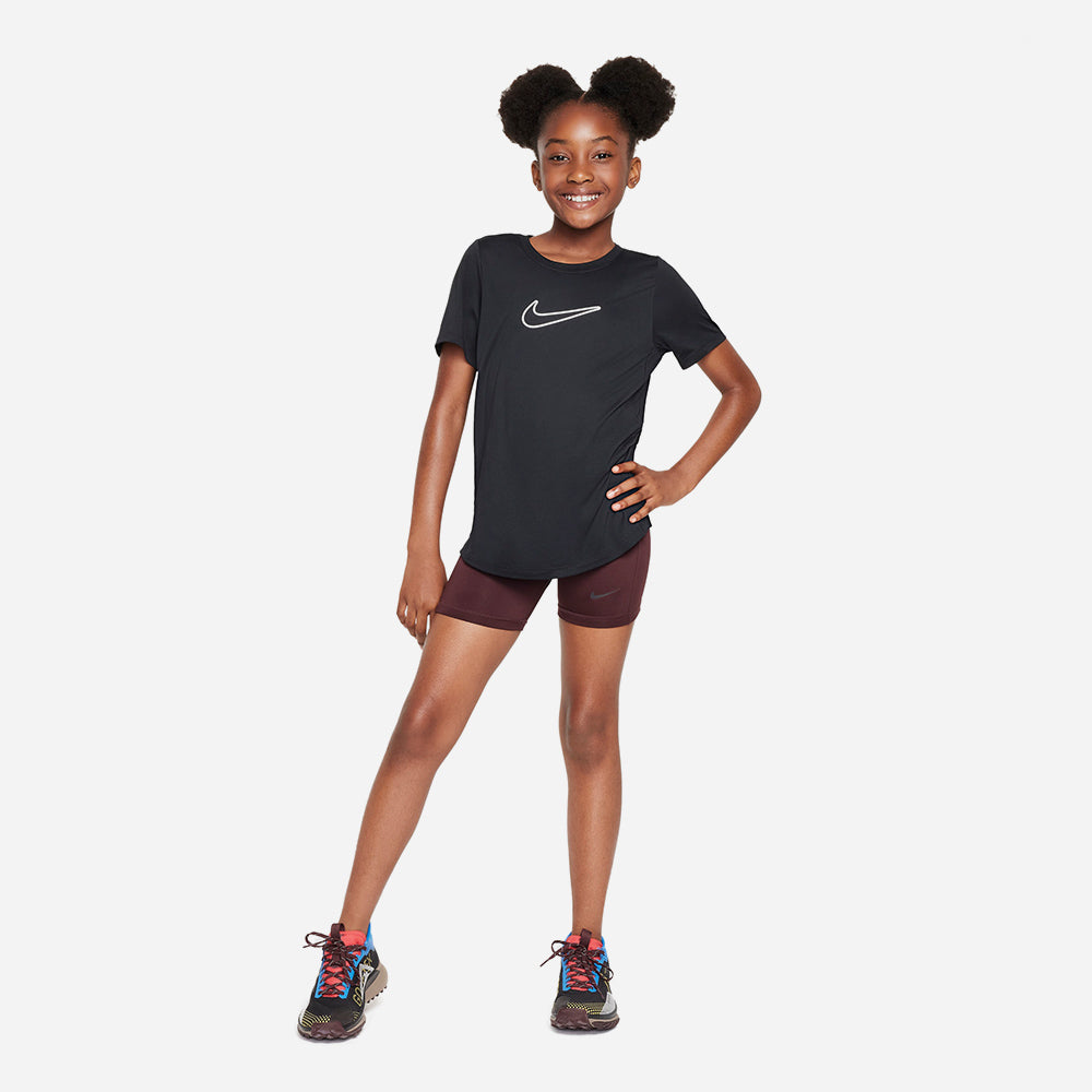 Áo Thun Bé Gái Nike Dri Fit One Standard Sustainable Hbr - Đen - Supersports Vietnam