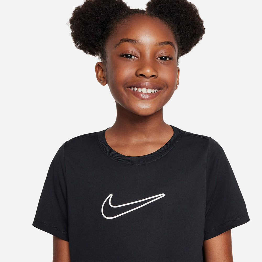 Áo Thun Bé Gái Nike Dri Fit One Standard Sustainable Hbr - Đen - Supersports Vietnam