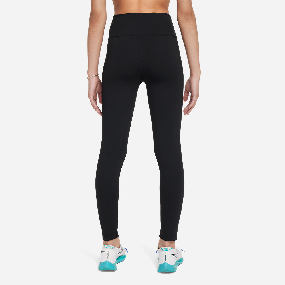 Quần Bó Thể Thao Bé Gái Nike One Swoosh - Đen - Supersports Vietnam