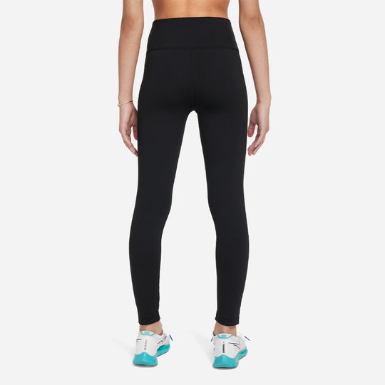 Quần Bó Thể Thao Bé Gái Nike One Swoosh - Đen