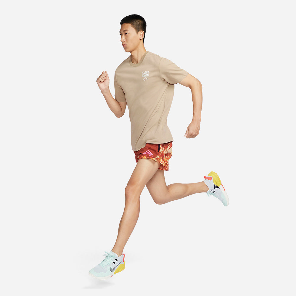 Áo Thun Tay Ngắn Nam Nike Dri-Fit - Nâu - Supersports Vietnam
