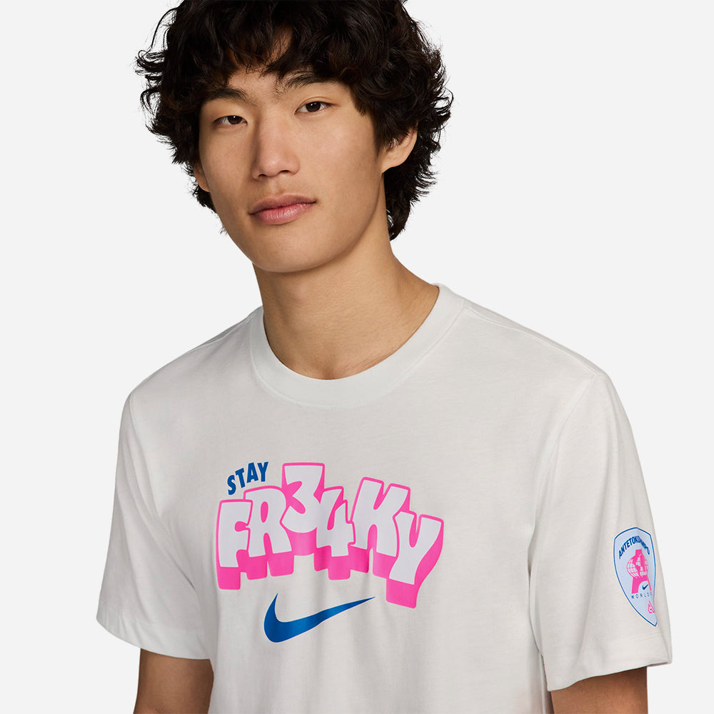 Áo Thun Tay Ngắn Nam Nike Giannis Oc - Trắng - Supersports Vietnam