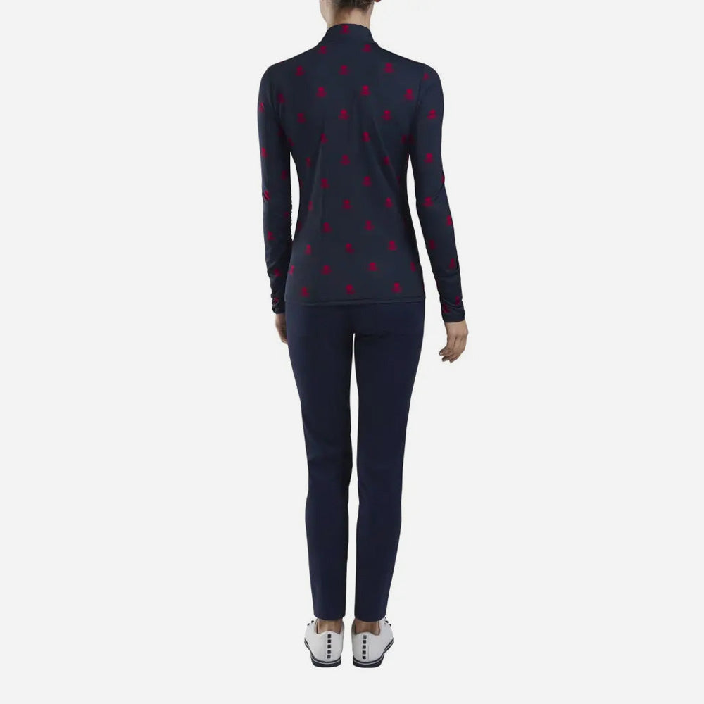 Áo Golf Tay Dài Nữ Gfore Killer Full Zip - Xanh Navy - Supersports Vietnam