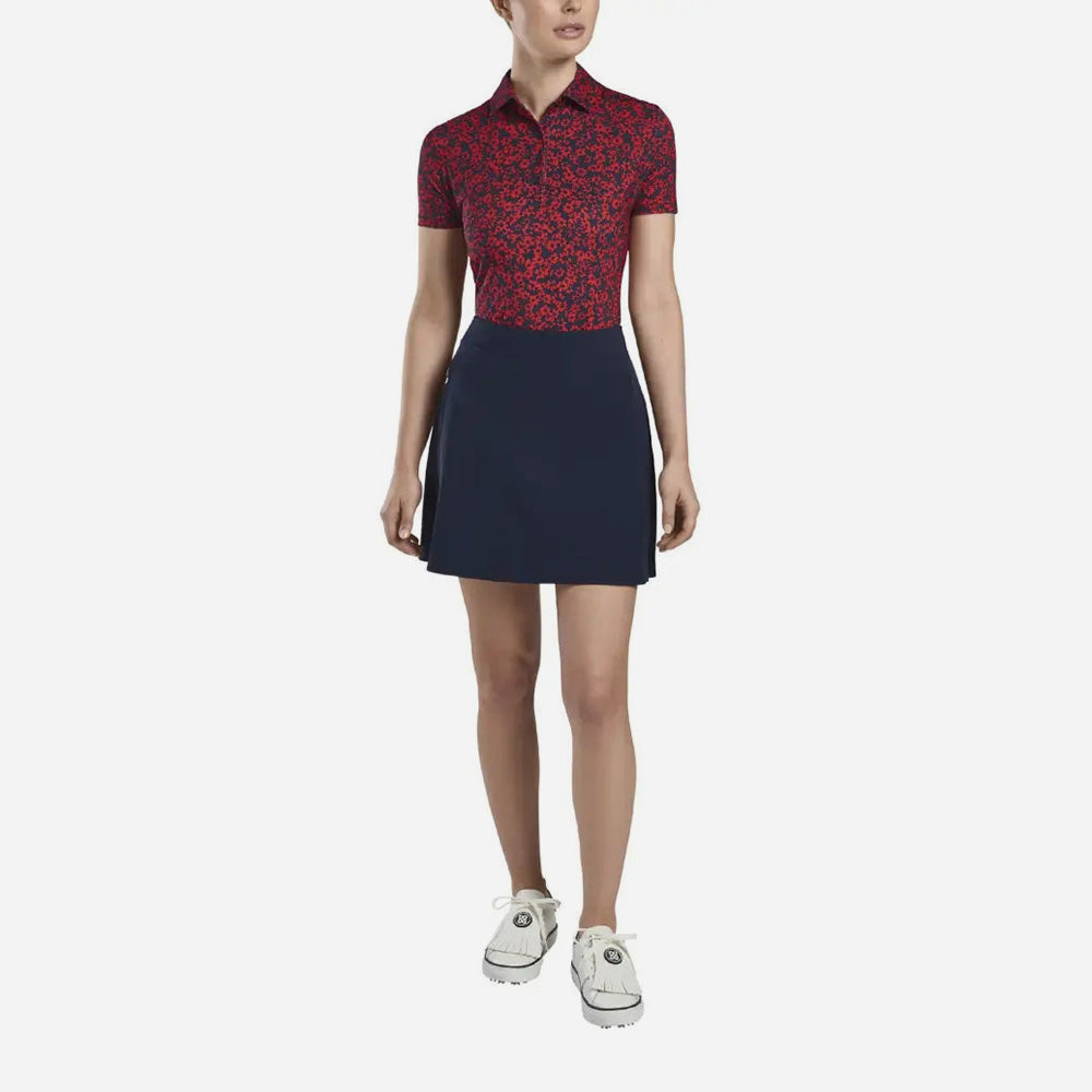Áo Golf Tay Ngắn Nữ Gfore Floral Print - Đỏ - Supersports Vietnam