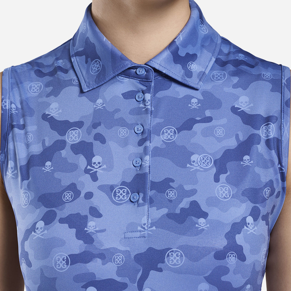 Áo Ba Lỗ Nữ Gfore Icon Camo - Xanh Dương - Supersports Vietnam