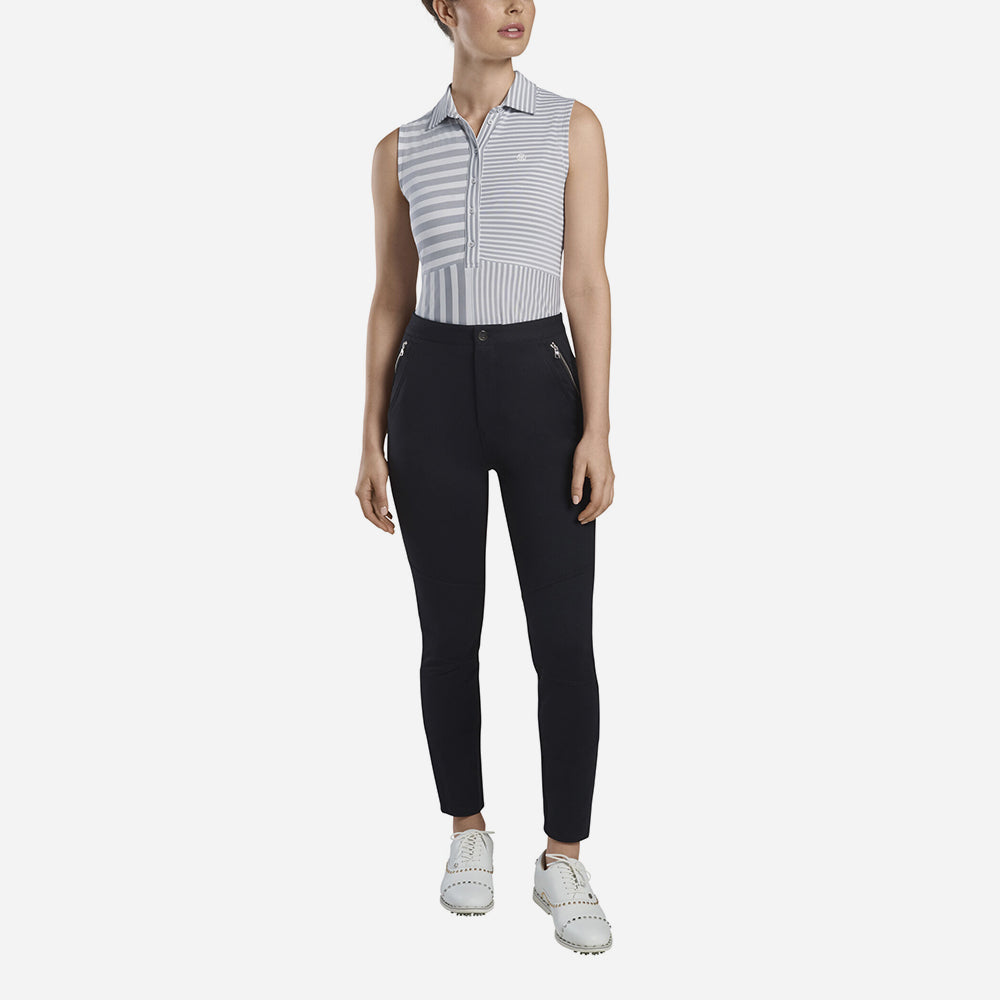 Áo Golf Ba Lỗ Nữ Gfore Perforated Stripe Slvless - Xám - Supersports Vietnam
