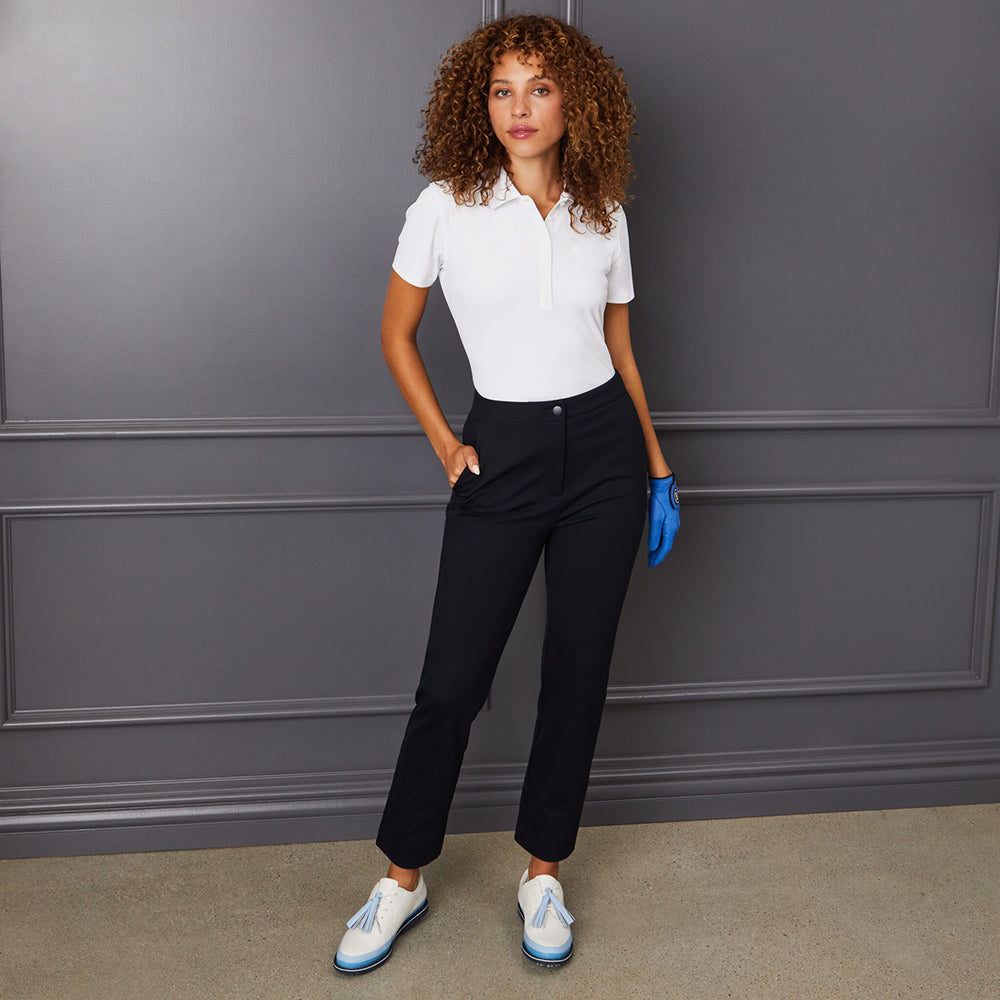 Quần Dài Đánh Golf Nữ Gfore Double Knit Cigarette High Rise Stretch - Đen - Supersports Vietnam