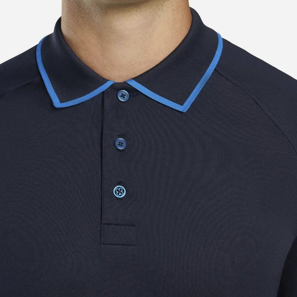 Áo Golf Tay Ngắn Nam Gfore Sideline Raglan Perf Logo - Xanh Navy - Supersports Vietnam