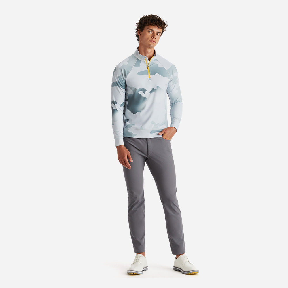 Áo Golf Tay Dài Nam Gfore Gradient Camo Quarter Zip Slim Fit Mid Layer - Xám - Supersports Vietnam