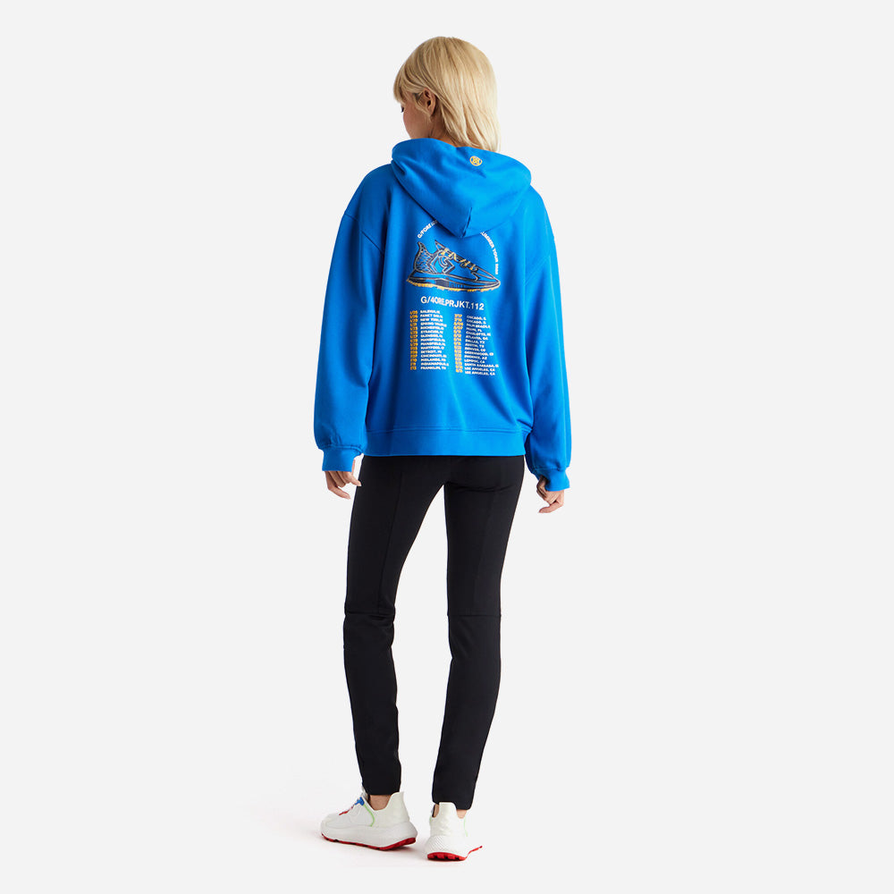 Áo Khoác Golf Unisex Gfore Oversized French Terry - Xanh Dương - Supersports Vietnam
