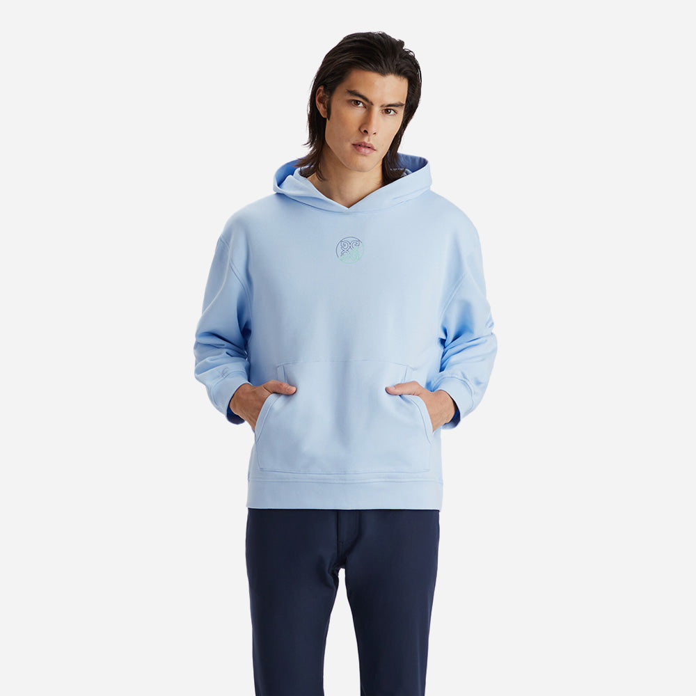 Áo Khoác Golf Unisex GFORE Worldwide Oversized French Terry - Xanh Dương - Supersports Vietnam