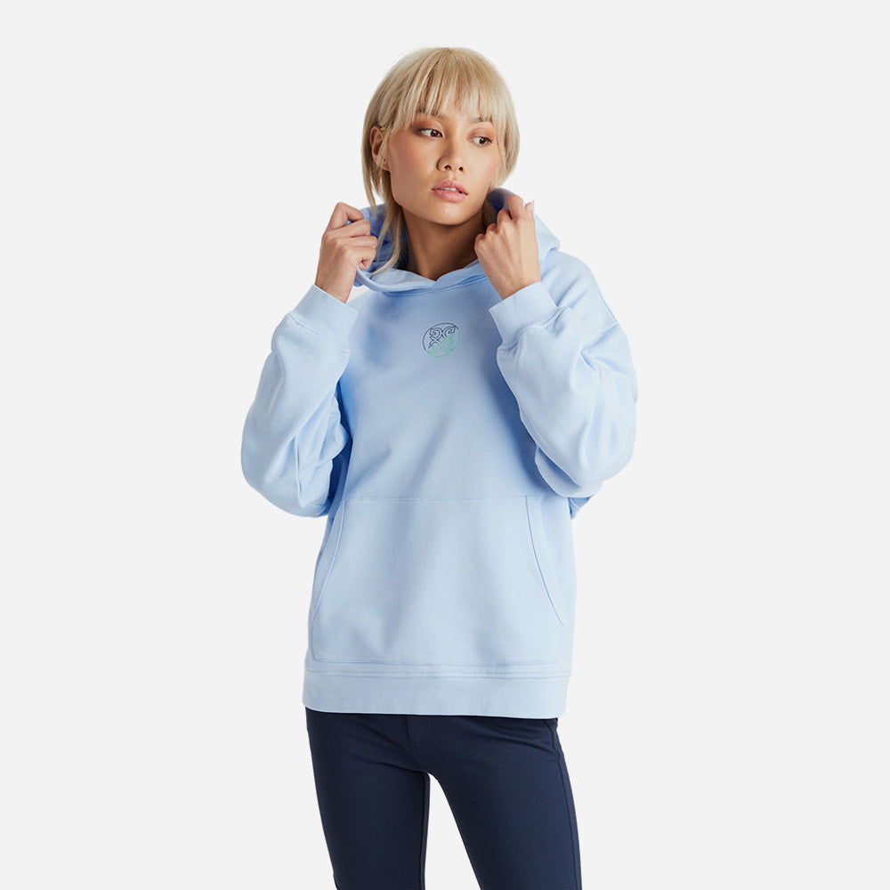 Áo Khoác Golf Unisex GFORE Worldwide Oversized French Terry - Xanh Dương - Supersports Vietnam