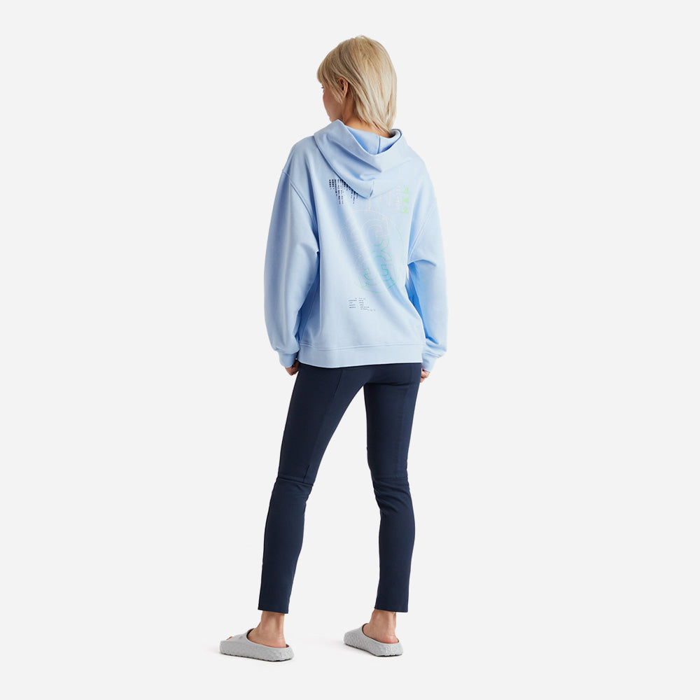 Áo Khoác Golf Unisex GFORE Worldwide Oversized French Terry - Xanh Dương - Supersports Vietnam