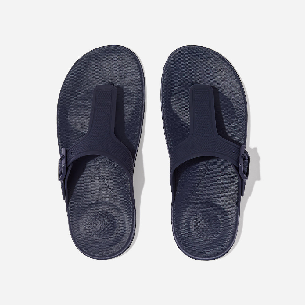 Dép Xỏ Ngón Nữ Fitflop Iqushion Adjustable Buckle - Xanh Navy - Supersports Vietnam