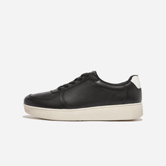 Giày Thể Thao Nữ Fitflop Rally Leather Panel - Đen - Supersports Vietnam
