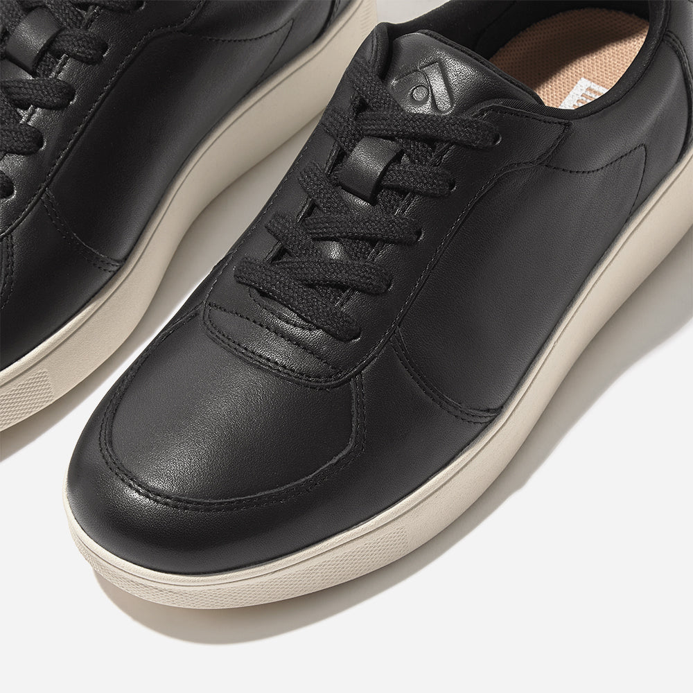 Giày Thể Thao Nữ Fitflop Rally Leather Panel - Đen - Supersports Vietnam