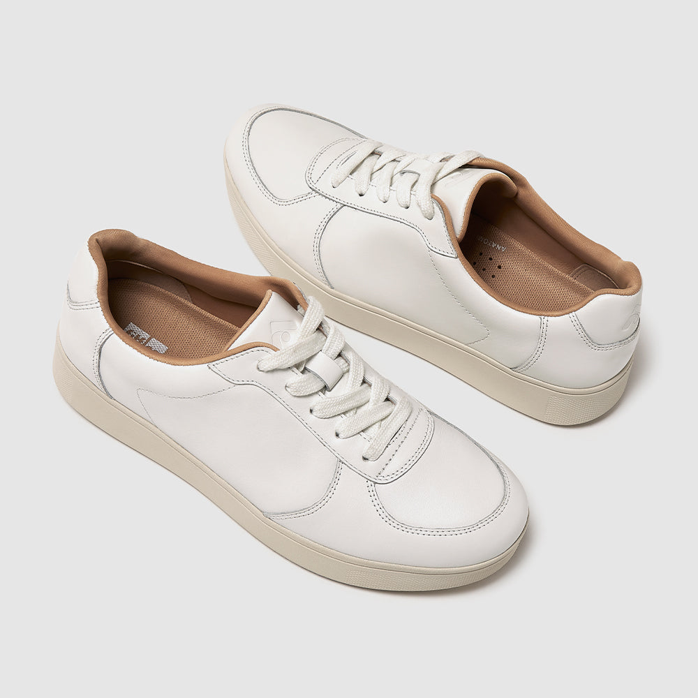 Giày Thể Thao Nữ Fitflop Rally Leather Panel - Trắng - Supersports Vietnam