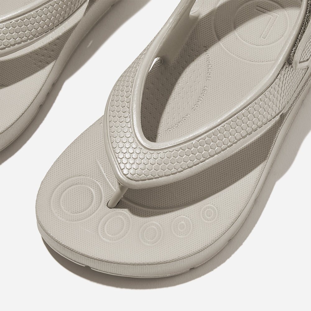 Giày Sandal Trẻ Em Fitflop Iqushion Toddler Shimmer Ergonomic - Xám - Supersports Vietnam