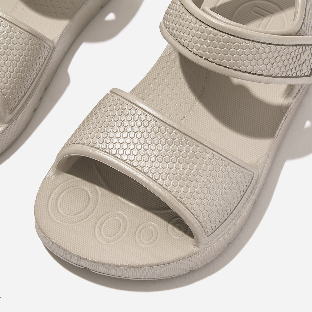 Giày Sandal Trẻ Em Fitflop Iqushion Toddler Shimmer Ergonomic - Xám - Supersports Vietnam