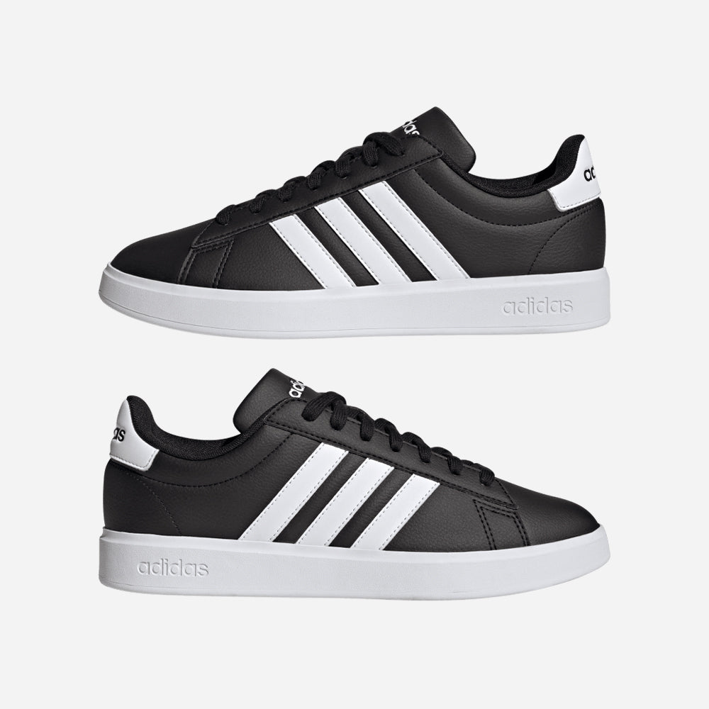 Giày Sneaker Nam Adidas Grand Court Cloudfoam Comfort - Đen - Supersports Vietnam